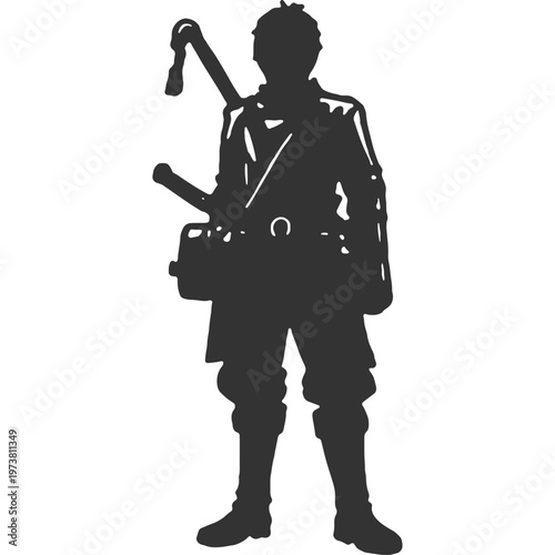 Inescapable Cycle Vintage Illustration Vector