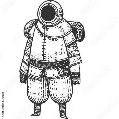 Unresolved Vintage Illustration Vector