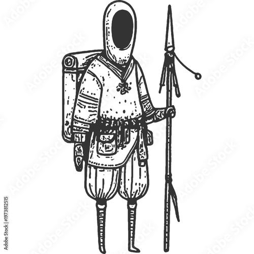 Unresolved Vintage Illustration Vector