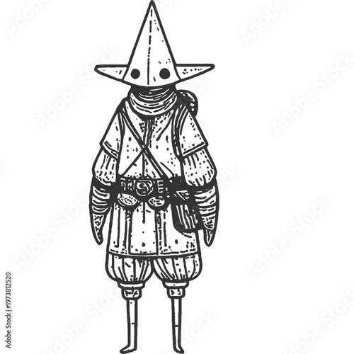 Unresolved Vintage Illustration Vector