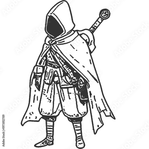 No One Escapes Vintage Illustration Vector