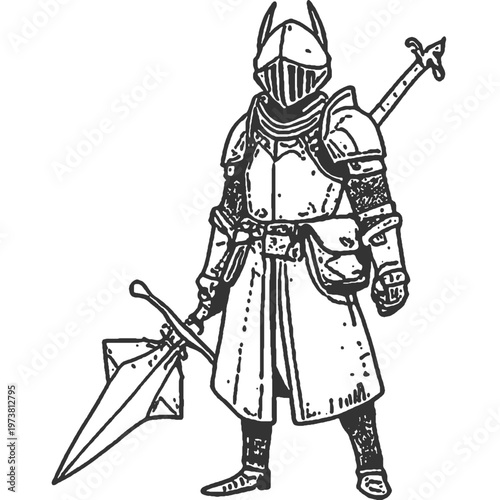 No One Escapes Vintage Illustration Vector