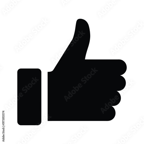 A smartphone next to an upward-pointing thumbs-up icon