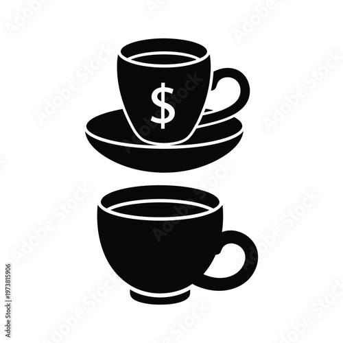 Elegant stainless steel espresso coffee machine with dual cups for perfect brewing