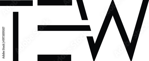Letter TEW clothing logo