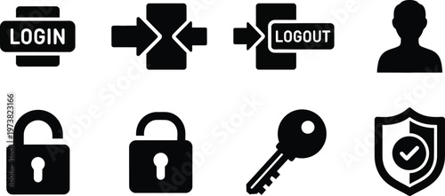 Comprehensive collection of user access and security management symbols