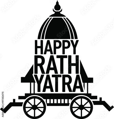 Happy Rath Yatra festival celebration Hindu chariot procession  cultural India