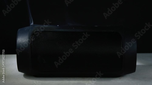 Electronic speaker emits smoke after overheating creating dangerous situation