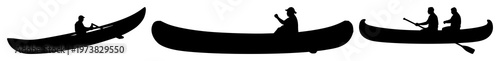 Raft set with black silhouette and simple design featuring water, boat, navigation and adventure with maritime and transportation