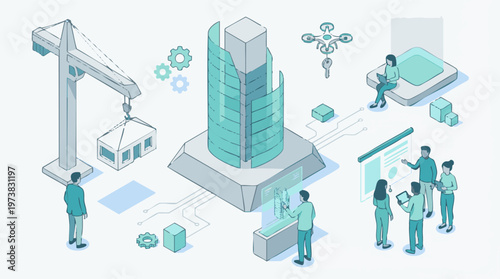 Smart city construction with modern technology and engineering solutions