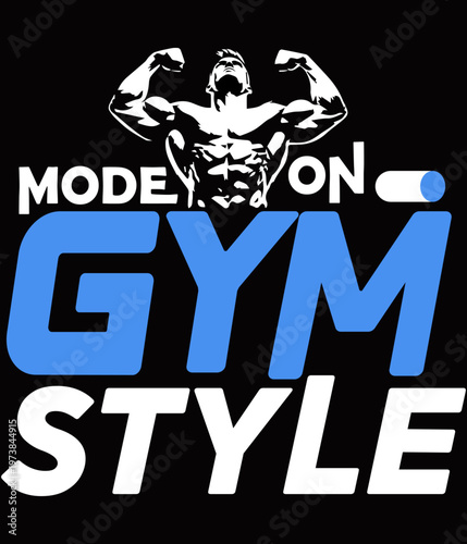 Body Builder Gym T-shirt Design