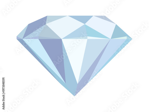 Elegant gemstone, gradient diamond.