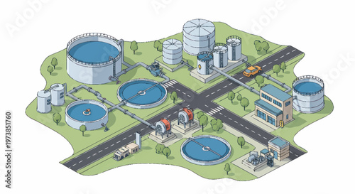 Industrial Water Treatment Plant Facility.