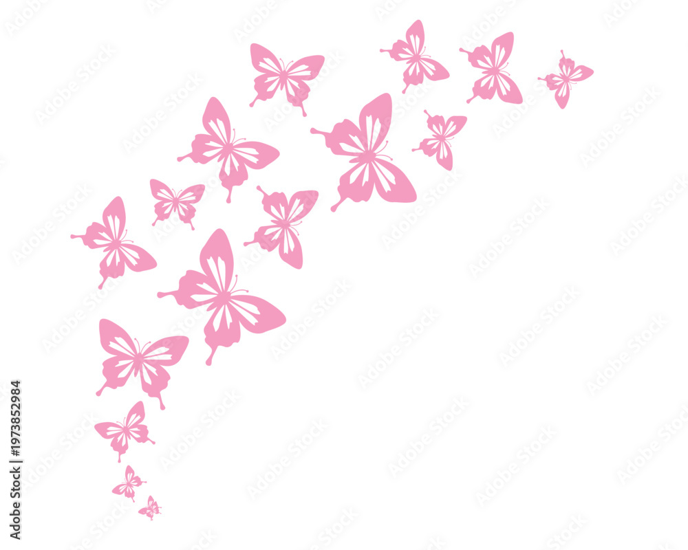 Fototapeta premium pink background with flowers