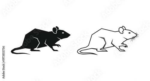 Rat Illustration Designs: Vector Art for Projects Vector