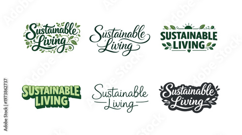 Future Focused. Set lettering. harmonious lettering variations of the same emblematic concept, each with different artistic interpretation (Bold hand-lettering