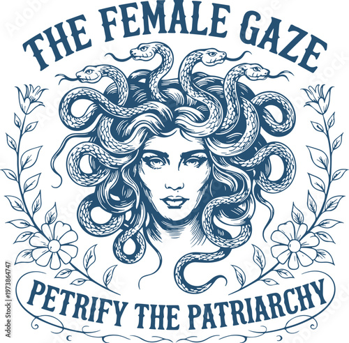 The female gaze Petrify the Patriarchy svg, Feminist Movement svg