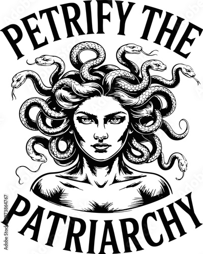 The female gaze Petrify the Patriarchy svg, Feminist Movement svg
