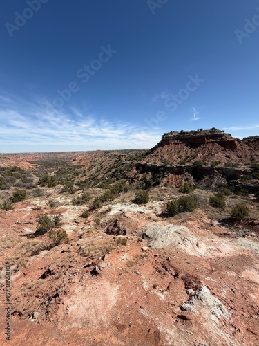 Lighthouse Rock at Palo Duro Canyon, Texas Desert Landscape