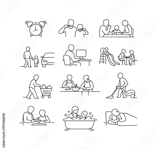 Slavery history. Isometric flat vector icons set of slavery history: ancient slave market scene, chained labor workers, plantation field labor setup, slave