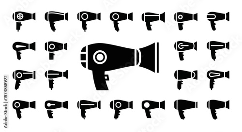 Black camera icons, camera vector set, photography symbols, 20 camera graphics