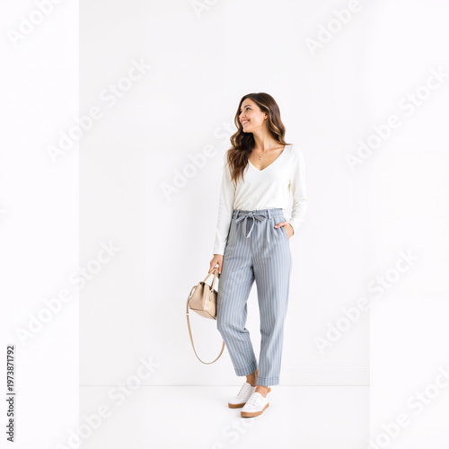 Portrait of a young businesswoman looking at the camera in an office