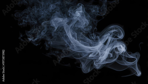 smoke on black background