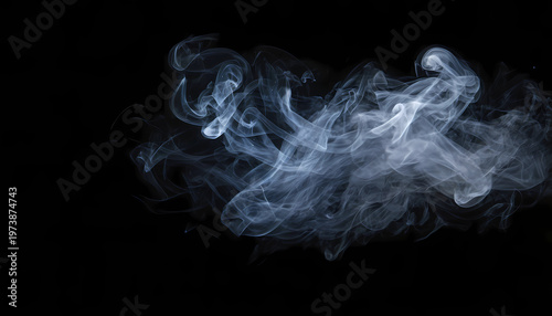 smoke on black background