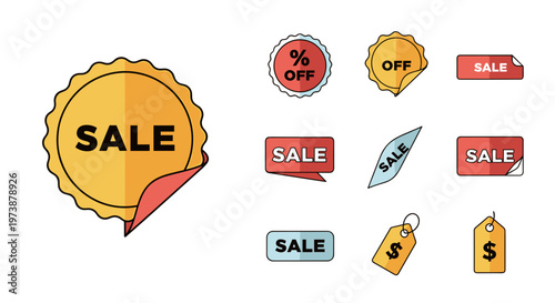 Sale Discount Labels and Tags 1.