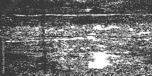 Black and white vintage grunge futuristic background. Suitable to create unique overlay textures with the effect of scratching, breaking, antiquity and old materials.