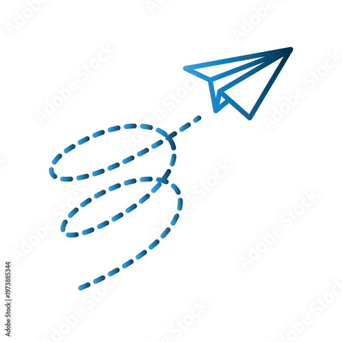 Paperplane icon design template
