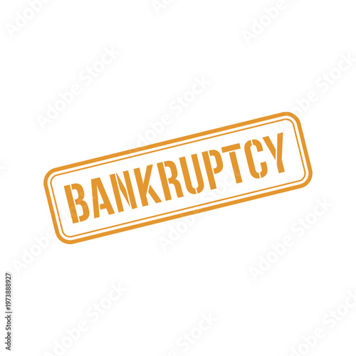 Bankruptcy Letter Stamp, Bankruptcy Letter Grunge Square Sign