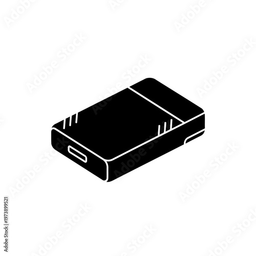 Portable SSD hard drive icon representing data storage and backup solutions