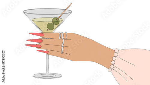 A cute cartoon cupcake with strawberry icing and sprinkles isolated on transparent background