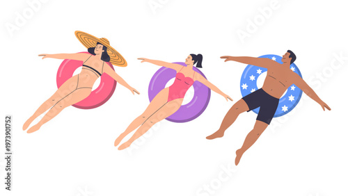 Colorful donuts with sprinkles on a plate isolated on transparent background