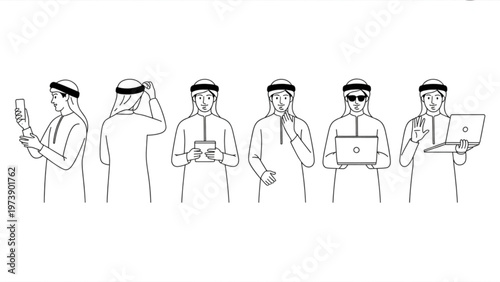 Two black cats sitting back to back with playful expressions isolated on transparent background