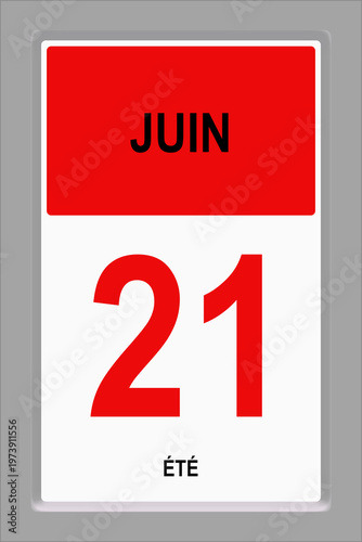 Ephéméride du Jour.  21 juin. Eté.