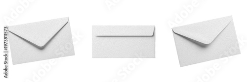 Plain White Envelopes Mockup Set - Minimalist Stationery Paper Collection