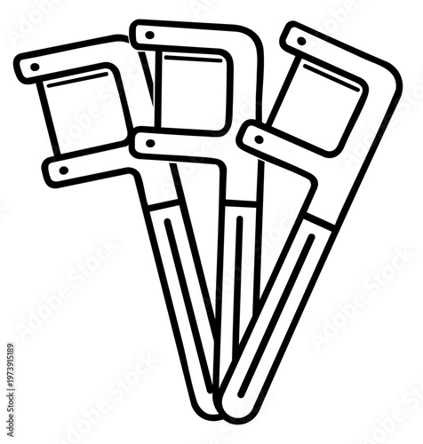 Dental floss picks for cleaning between teeth, plastic floss holders for removing plaque and food debris