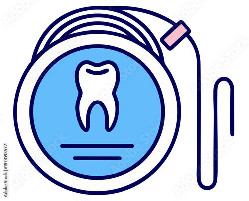 Dental Floss Container with Mint Flavor for Cleaning Food Between Teeth and Oral Hygiene Care