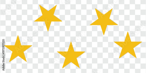 Five stars icon Vector. Five stars customer product rating review flat icon for apps and websites. 11:11