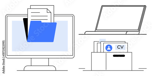 File management. File management for organizing documents digitally and offline. File management for efficient office use. Ideal for workflow systems, data storage, education, HR, and business tools