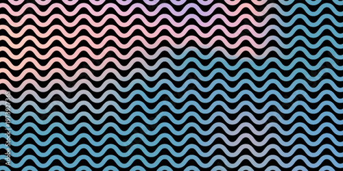 Seamless Wave Pattern, Hand drawn water sea vector background. Wavy beach print, curly grunge paint lines,