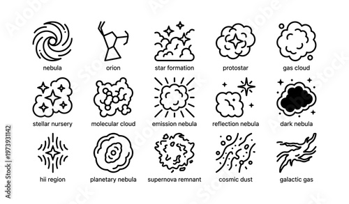 Nebulas and cosmic phenomena: icons of stellar nursery and galactic structures