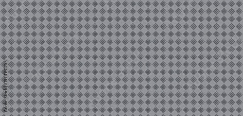 Seamless gray silver geometric diamond eye circle mandala pattern elegant background vector illustration modern decorative wallpaper textile design repeat surface art ornament craft