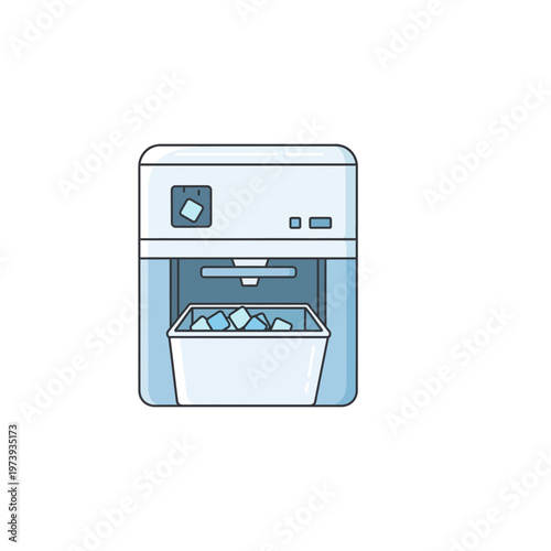 Commercial ice maker dispenser