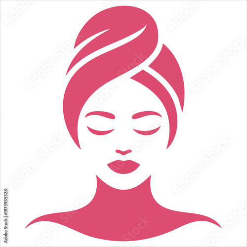 Beauty Therapy Symbol With Skincare Products Flat Vector Art For Cosmetology Graphics