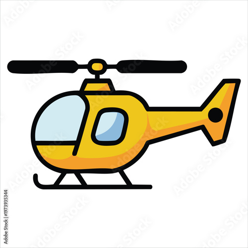 Flying Toy Vehicle With Rotor Blades Vector Illustration For Fun And Games