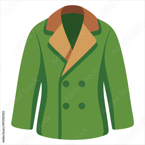 Jacket Pictogram Vector For Wardrobe And Style Related Design Projects