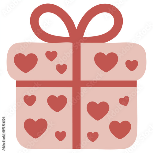 Tableau sur toile Orange Package With Gift Vector Illustration For Surprise And Celebration Graphi